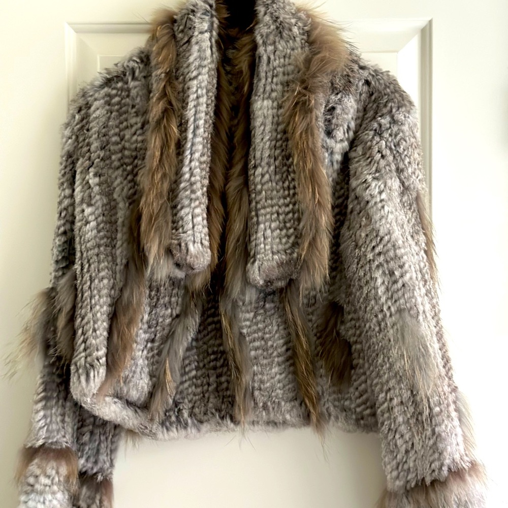 Love Token 100% Rabbit/Raccoon Jacket